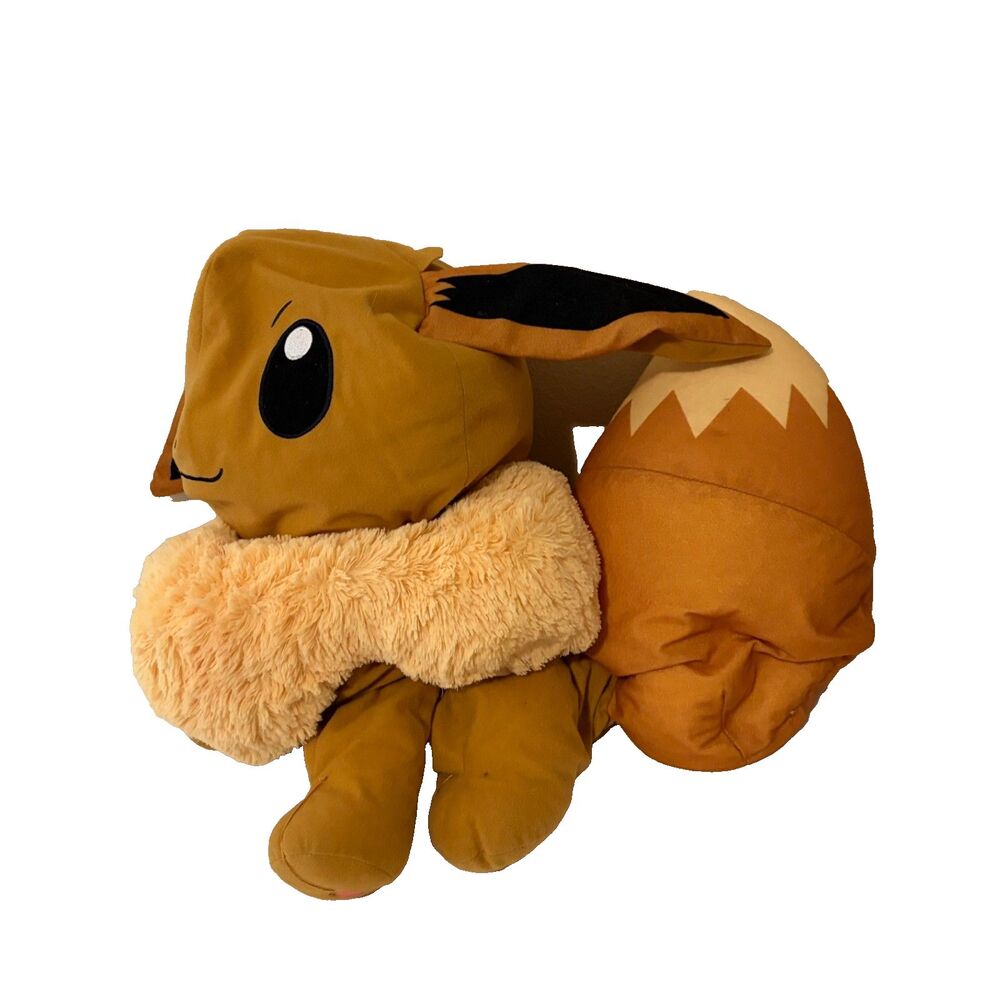 Pokemon Eevee Plush Stuffed Bean Bag Toy Large 16" Nintendo